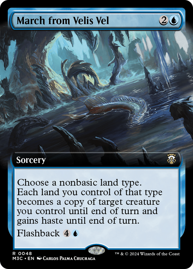March from Velis Vel (Extended Art) (Ripple Foil) [Modern Horizons 3 Commander] | Good Games Morley
