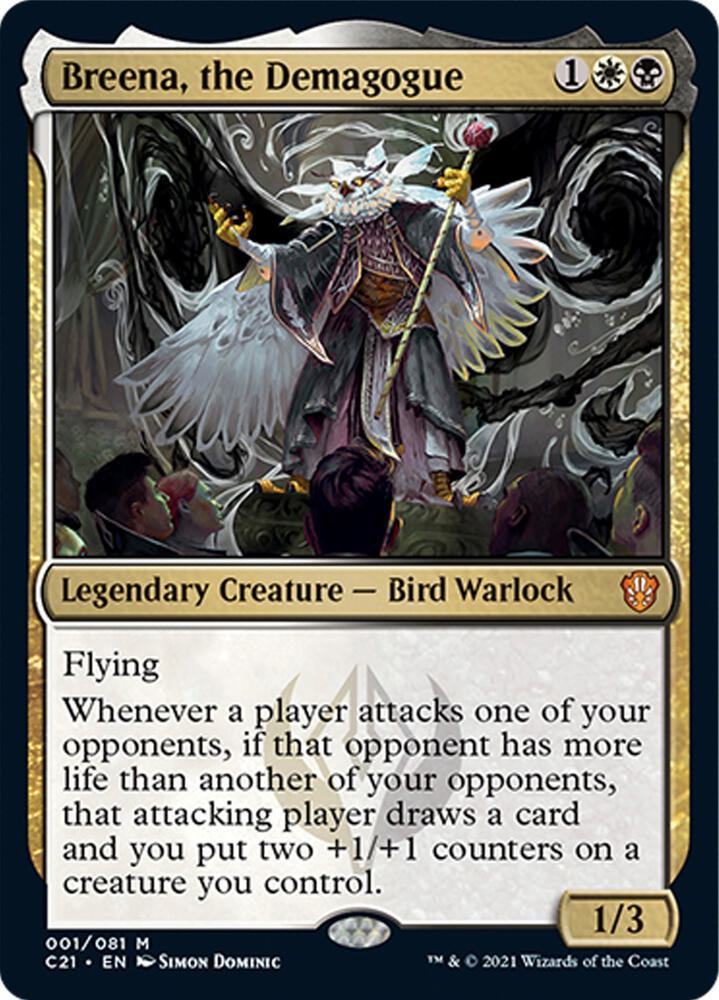 Breena the Demagogue 1 (Commander 2021)  - Foil | Good Games Morley