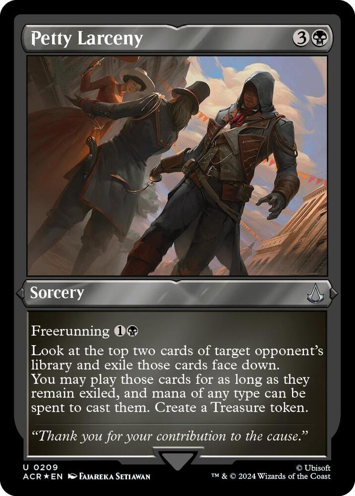 Petty Larceny 209 (Universes Beyond: Assassin's Creed)  - Etched Foil | Good Games Morley