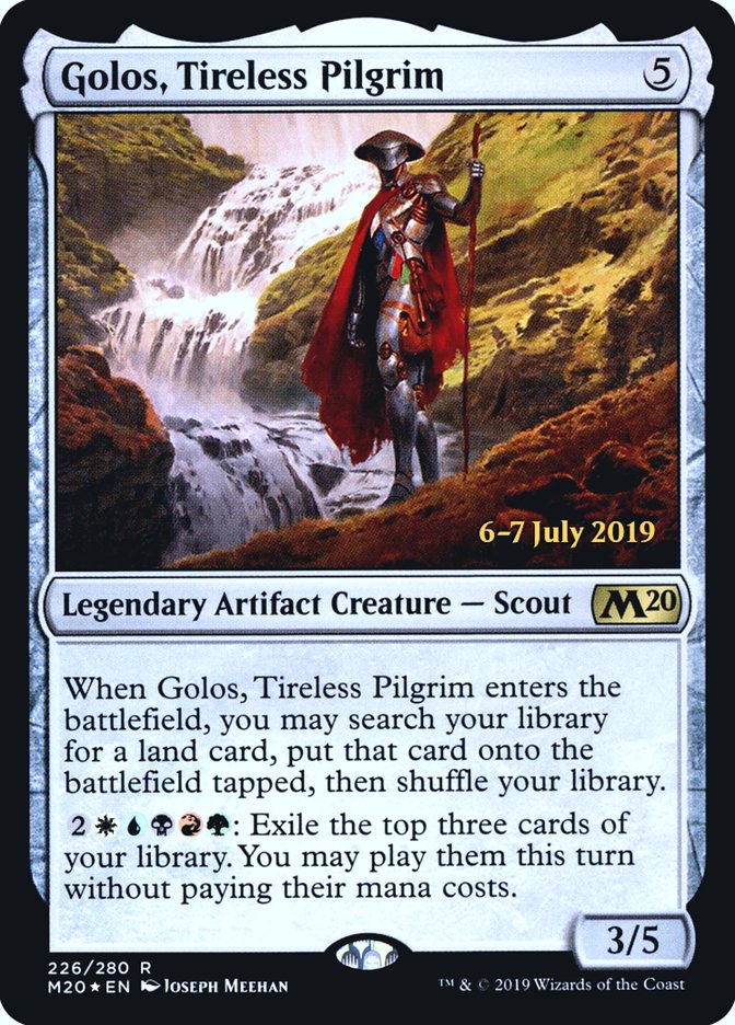 Golos, Tireless Pilgrim [Core Set 2020 Prerelease Promos] | Good Games Morley