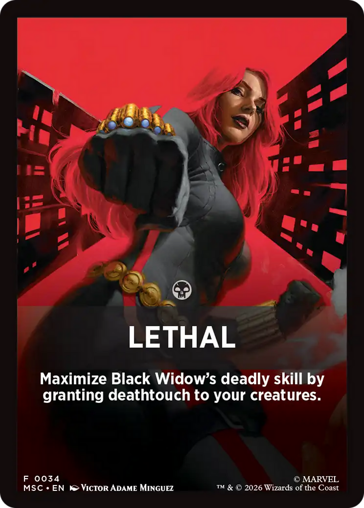 Lethal Theme Card [Marvel Super Heroes Commander] | Good Games Morley