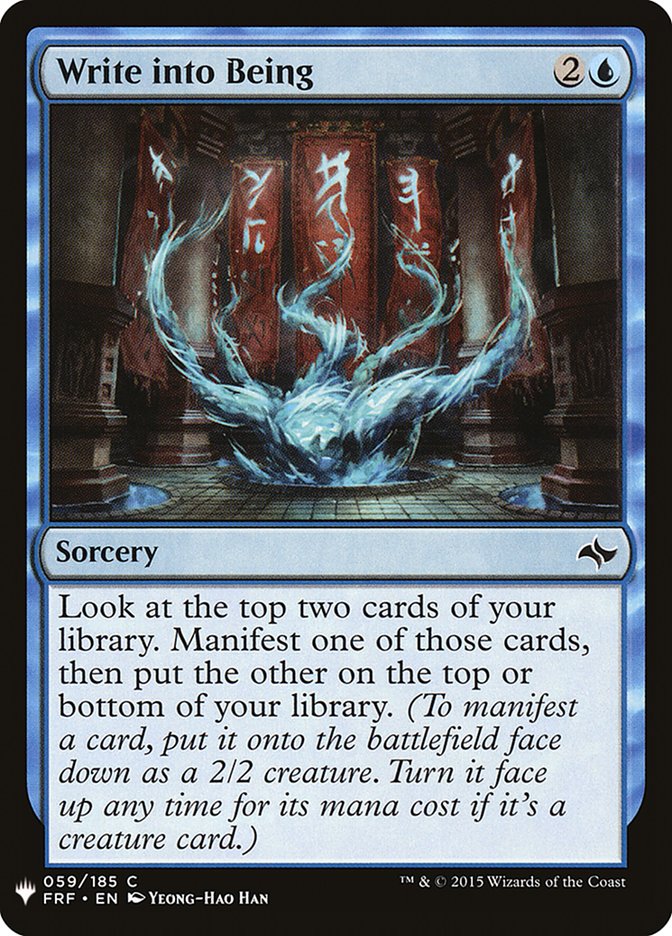 Write into Being [Mystery Booster] | Good Games Morley