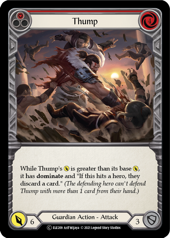 Thump (Red) [U-ELE209] (Tales of Aria Unlimited)  Unlimited Rainbow Foil | Good Games Morley