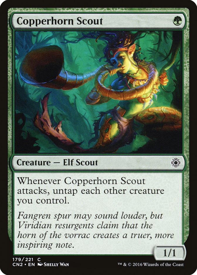 Copperhorn Scout 179/221 (Conspiracy: Take the Crown)  - Foil | Good Games Morley