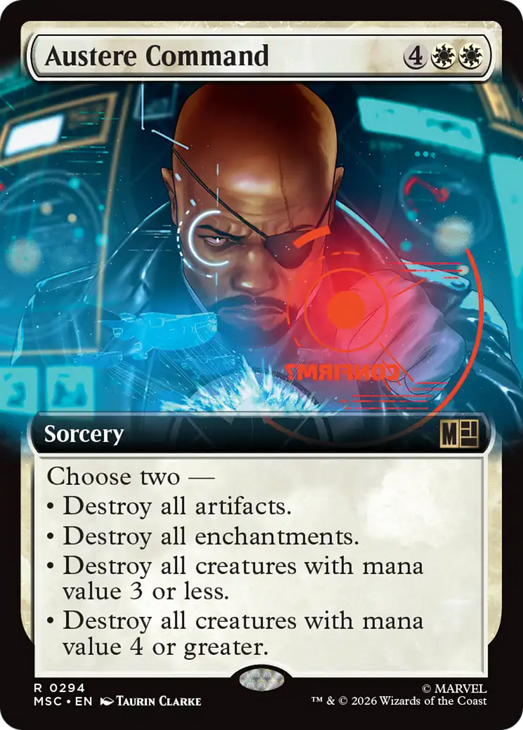 Austere Command (Extended Art) [Marvel Super Heroes Commander] | Good Games Morley