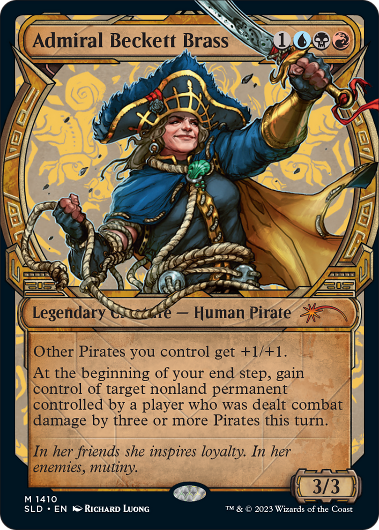 Admiral Beckett Brass (Rainbow Foil) [Secret Lair Drop Series] | Good Games Morley