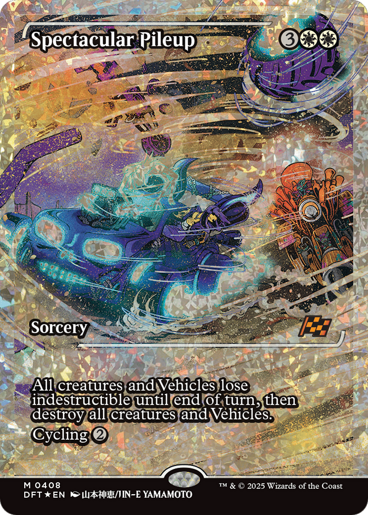 Spectacular Pileup (Showcase) (Fracture Foil) [Aetherdrift] | Good Games Morley