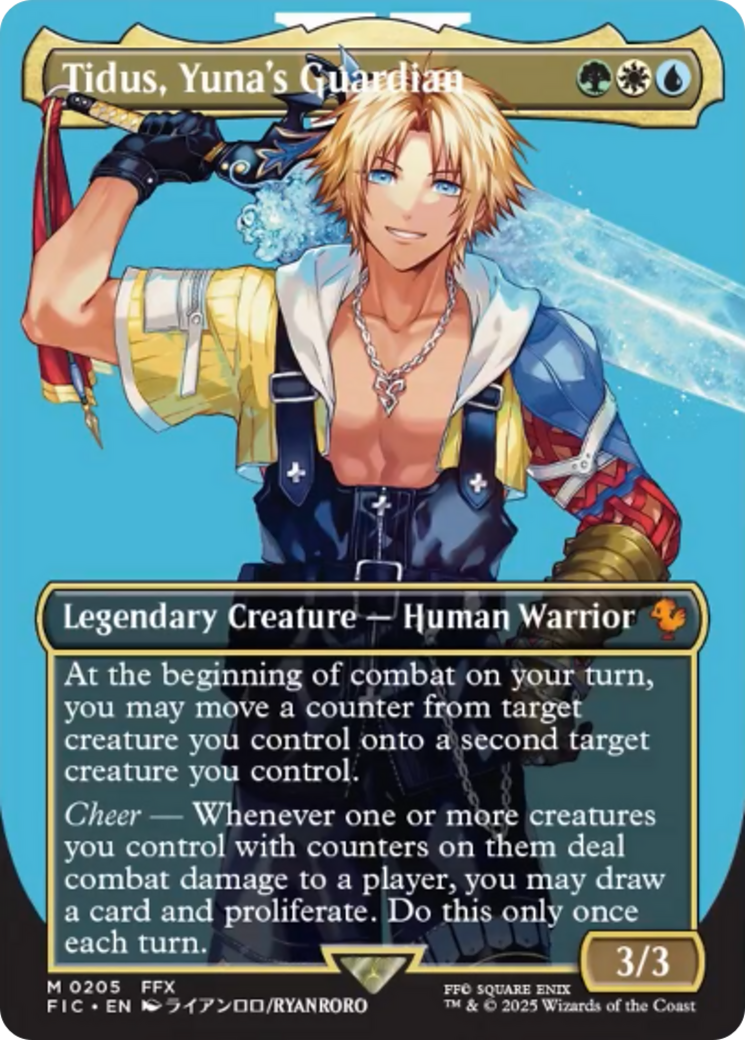 Tidus, Yuna's Guardian (Borderless) [FINAL FANTASY Commander] | Good Games Morley