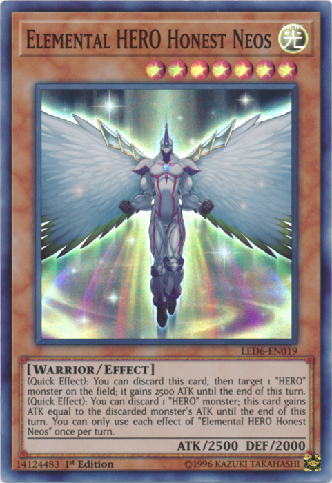 Elemental Hero Honest Neos [LED6-EN019] Super Rare | Good Games Morley