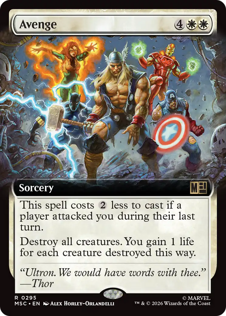 Avenge (Extended Art) [Marvel Super Heroes Commander] | Good Games Morley