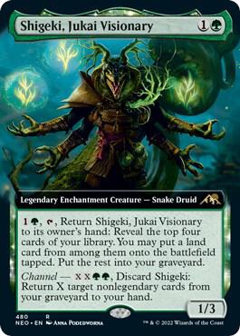 Shigeki, Jukai Visionary 480/302 (Kamigawa: Neon Dynasty)  - Extended Art | Good Games Morley
