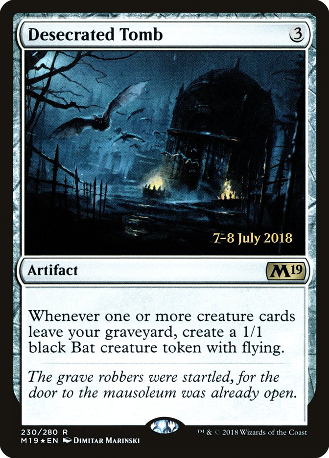 Desecrated Tomb [Core Set 2019 Prerelease Promos] | Good Games Morley