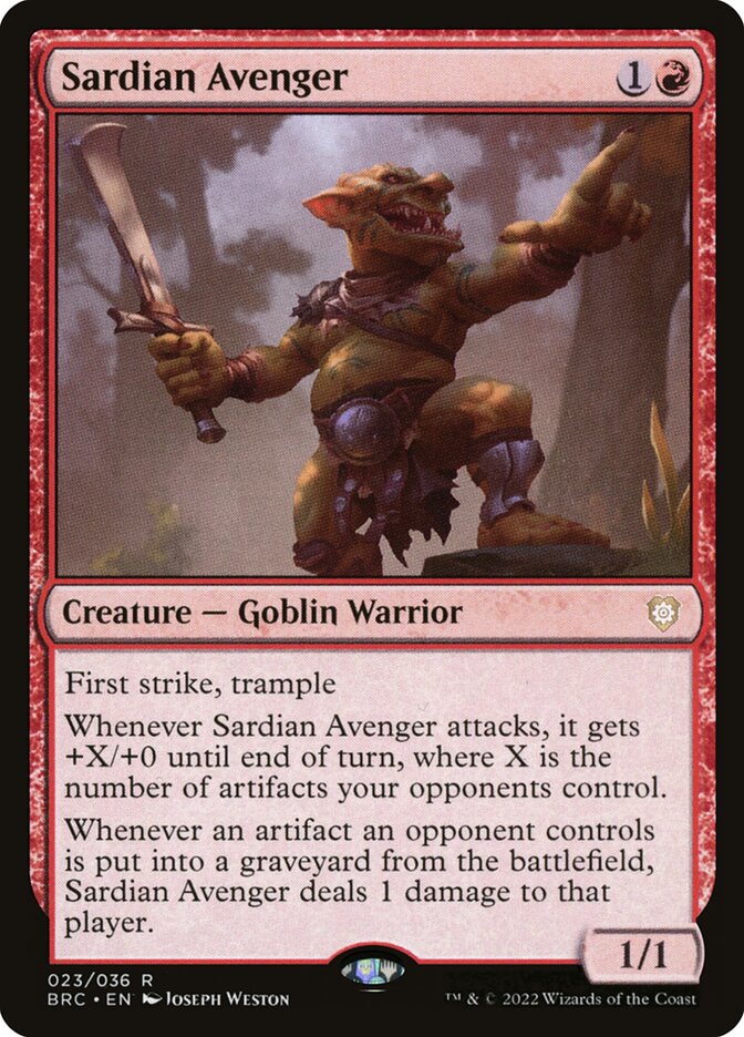 Sardian Avenger 23/40 (Commander: The Brothers' War)  - Foil | Good Games Morley