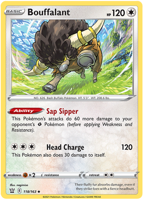 Bouffalant (118/163) [Sword & Shield: Battle Styles] | Good Games Morley