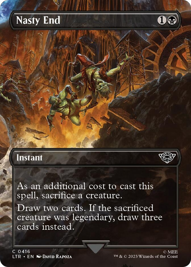 Nasty End (Borderless Alternate Art) [The Lord of the Rings: Tales of Middle-Earth] | Good Games Morley