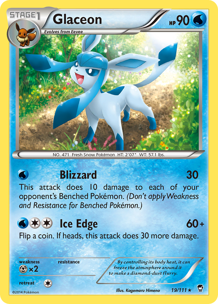 Glaceon (19/111) [XY: Furious Fists] | Good Games Morley