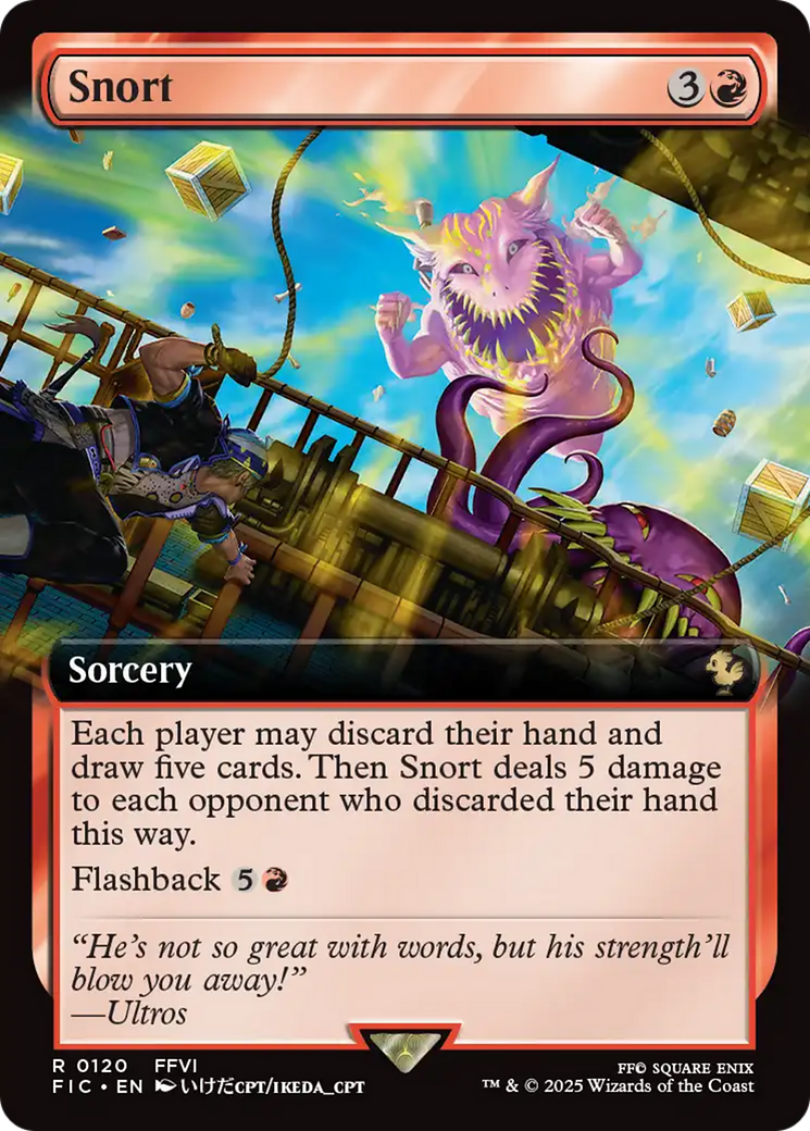 Snort (Extended Art) [FINAL FANTASY Commander] | Good Games Morley