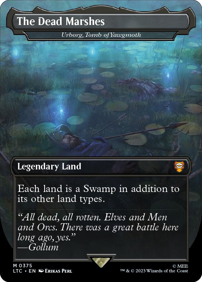 The Dead Marshes Urborg Tomb of Yawgmoth Borderless 375 (Commander: The Lord of the Rings: Tales of Middle-earth)  - Borderless Foil | Good Games Morley