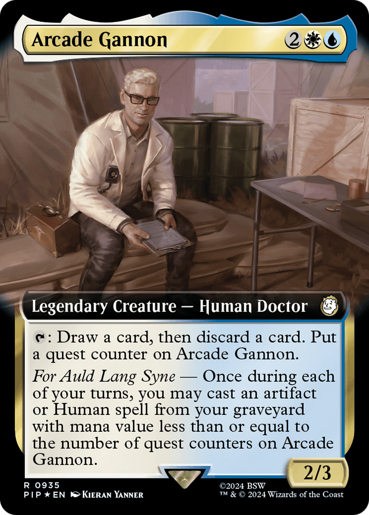 Arcade Gannon (Extended Art) (Surge Foil) [Fallout] | Good Games Morley