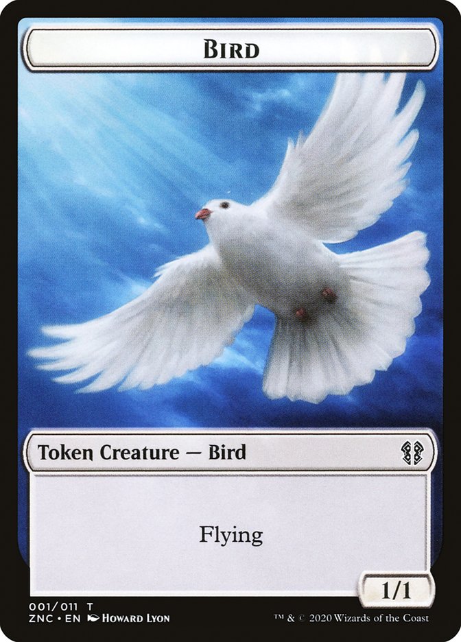 Bird // Kor Ally Double-Sided Token [Zendikar Rising Commander Tokens] | Good Games Morley