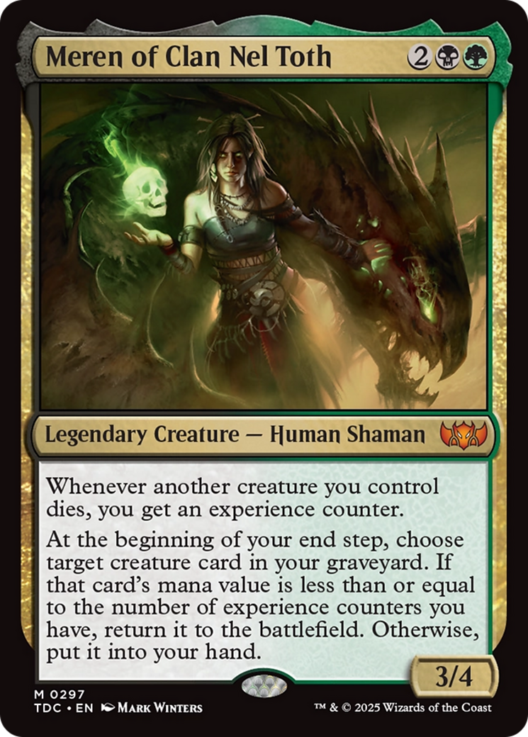 Meren of Clan Nel Toth [Tarkir: Dragonstorm Commander] | Good Games Morley