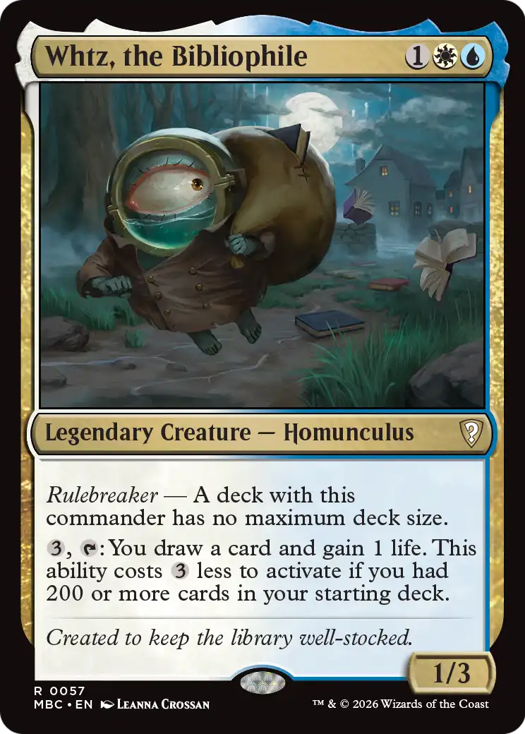 Whtz, the Bibliophile [Mystery Booster: Commander Edition] | Good Games Morley