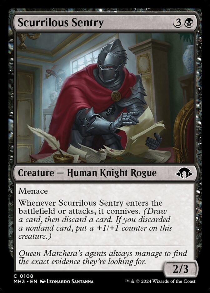 Scurrilous Sentry 108/319 (Modern Horizons 3)  | Good Games Morley