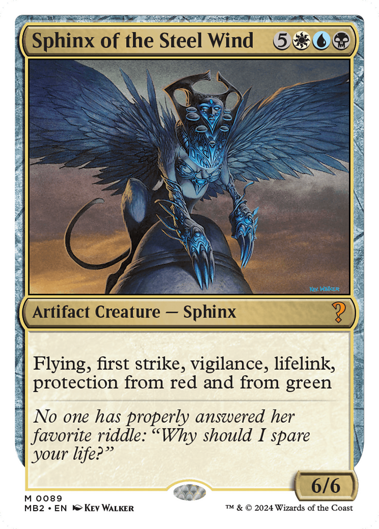 Sphinx of the Steel Wind (White Border) [Mystery Booster 2] | Good Games Morley