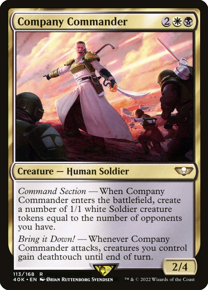 Company Commander 113/617 (Universes Beyond: Warhammer 40,000)  | Good Games Morley