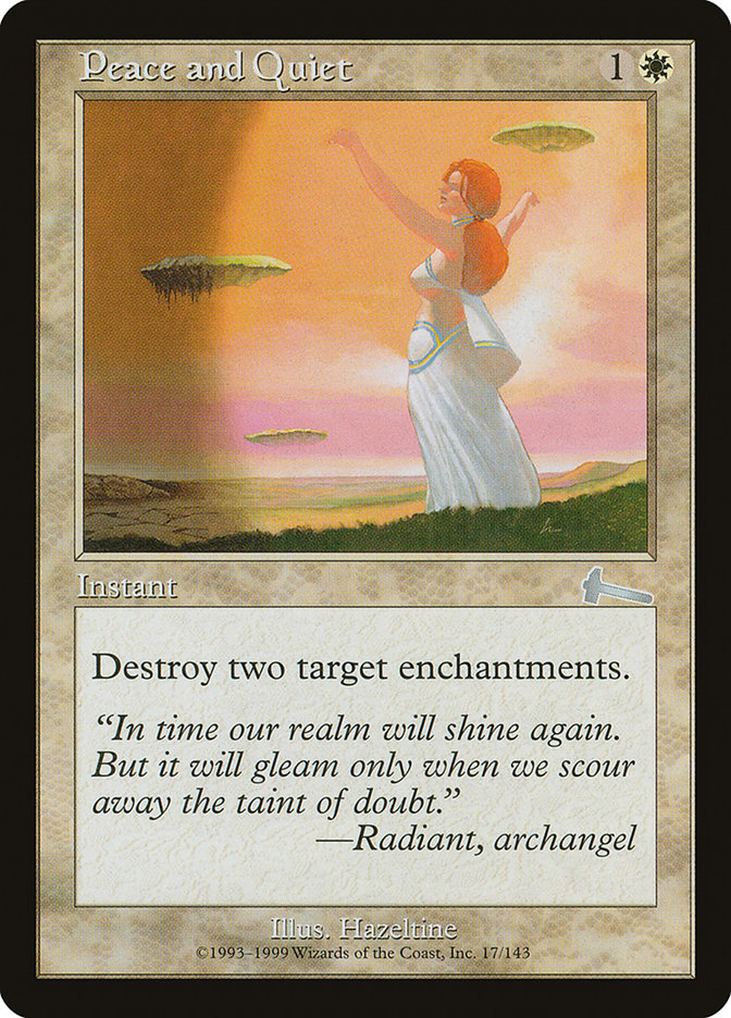 Peace and Quiet 17/143 (Urza's Legacy)  - Foil | Good Games Morley