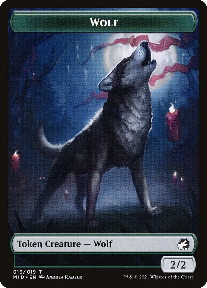 Wolf (013) // Treasure (015) Double-Sided Token [Challenger Decks 2022 Tokens] | Good Games Morley