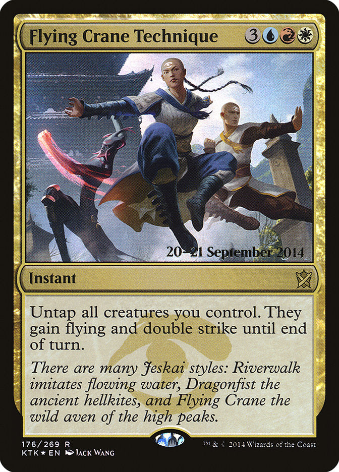 Flying Crane Technique [Khans of Tarkir Prerelease Promos] | Good Games Morley