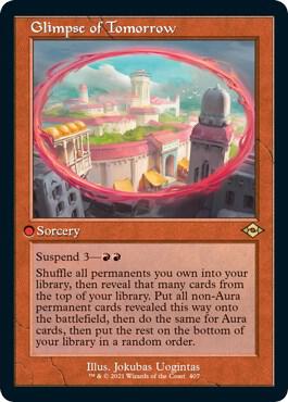 Glimpse of Tomorrow Retro Frame Foil Etched 407 (Modern Horizons 2)  - Foil | Good Games Morley
