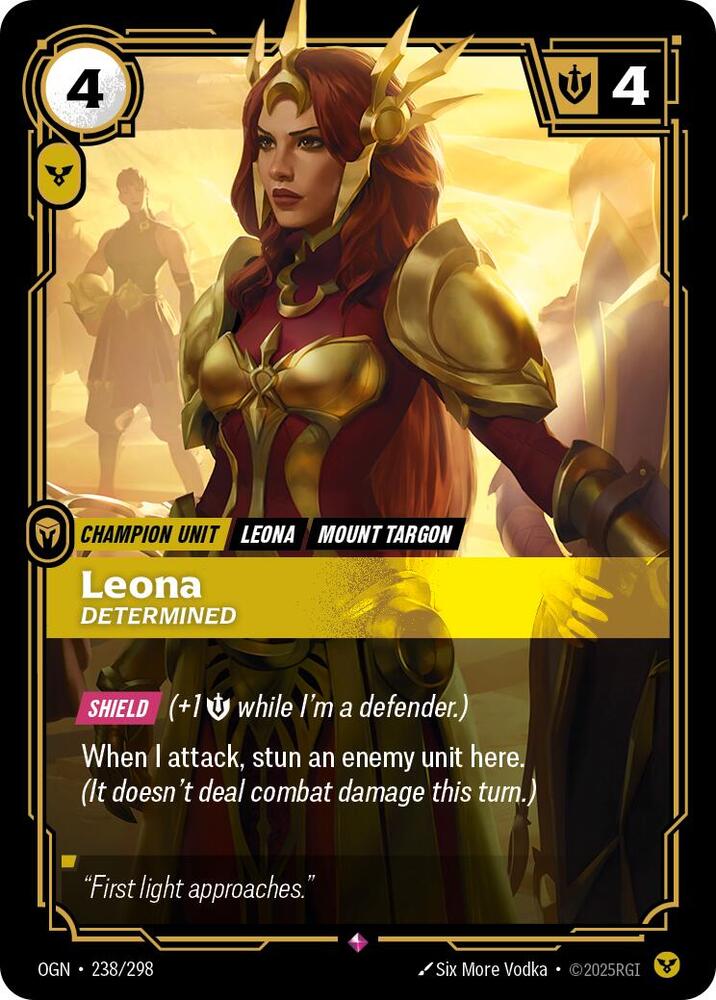 Leona - Determined 238/298 (Origins)  - Foil | Good Games Morley