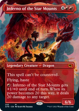 Inferno of the Star Mounts (Borderless Alternate Art) [Dungeons & Dragons: Adventures in the Forgotten Realms] | Good Games Morley