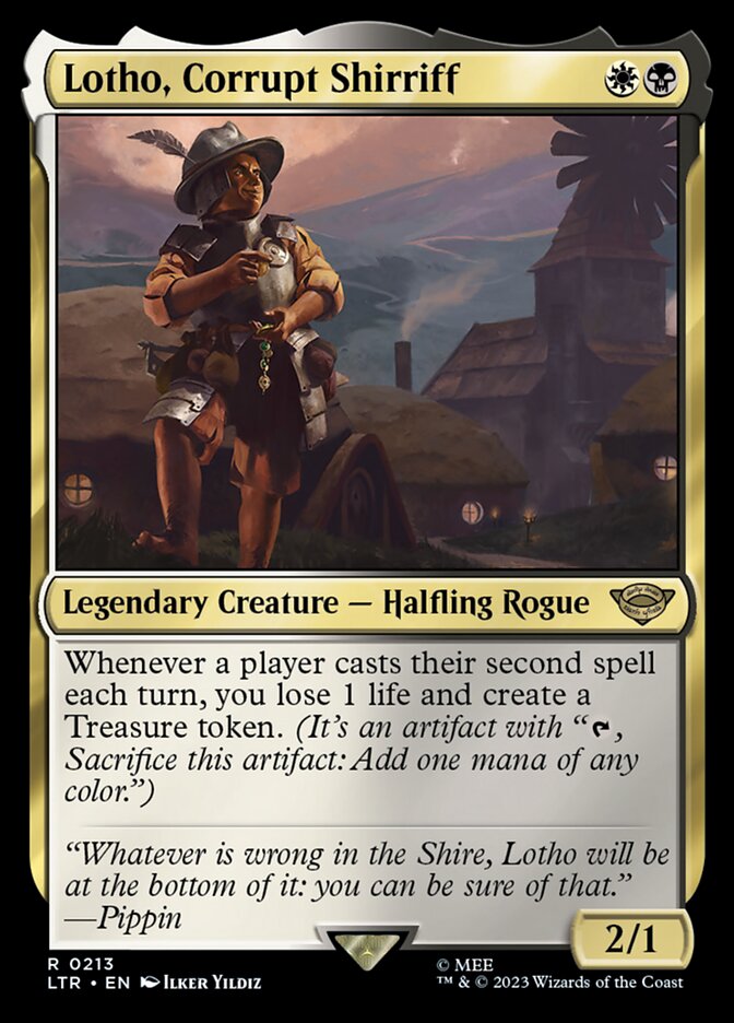 Lotho, Corrupt Shirriff 213 (Universes Beyond: The Lord of the Rings: Tales of Middle-earth)  - Foil | Good Games Morley