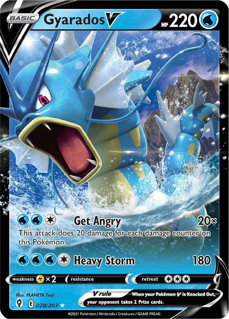 Gyarados V (028/203) [Sword & Shield: Evolving Skies] | Good Games Morley