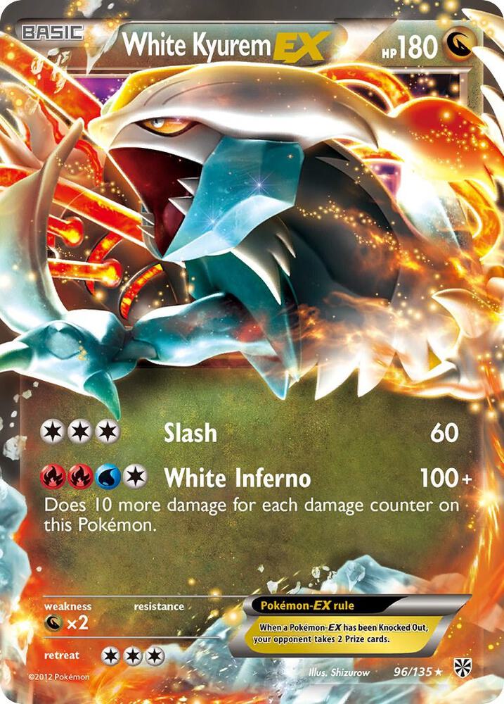 White Kyurem EX 96/135 (Plasma Storm)  - Holofoil | Good Games Morley