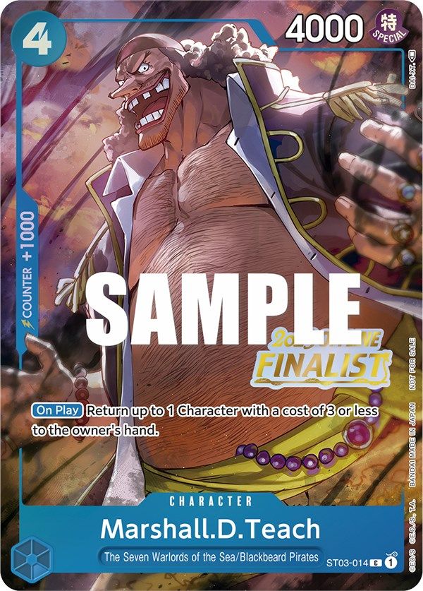 Marshall.D.Teach (Offline Regional 2023) [Finalist] [One Piece Promotion Cards] | Good Games Morley