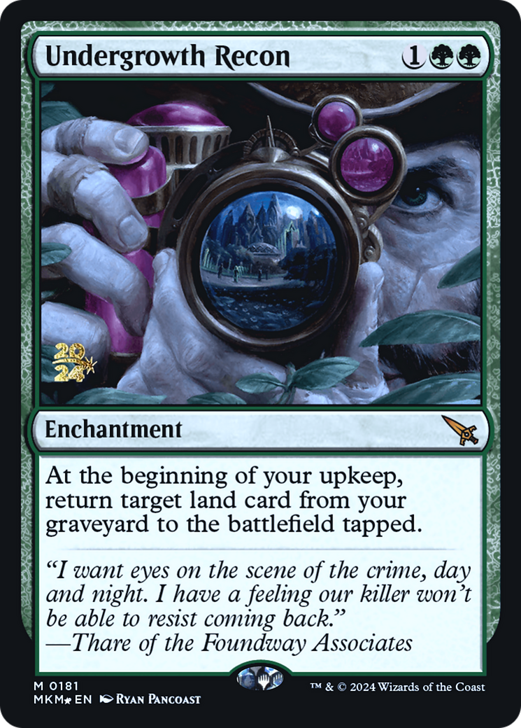 Undergrowth Recon [Murders at Karlov Manor Prerelease Promos] | Good Games Morley