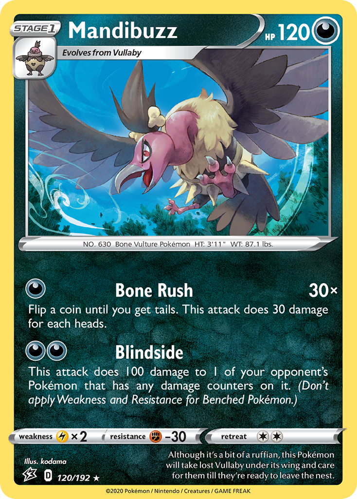 Mandibuzz (120/192) [Sword & Shield: Rebel Clash] | Good Games Morley