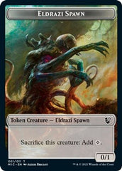 Eldrazi Spawn // Human Soldier Double-Sided Token [Innistrad: Midnight Hunt Commander Tokens] | Good Games Morley