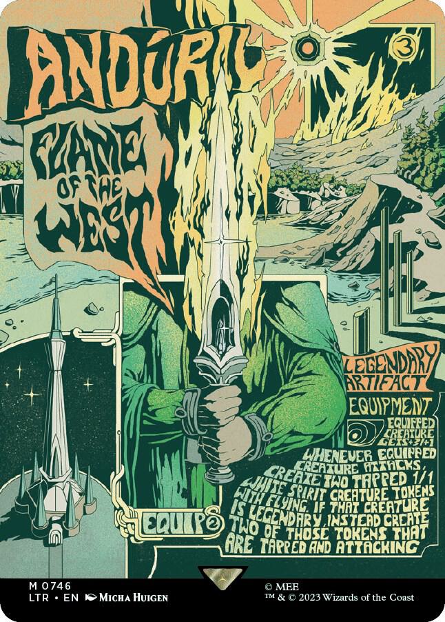 Andúril, Flame of the West 746/281 (Universes Beyond: The Lord of the Rings: Tales of Middle-earth)  - Borderless Poster | Good Games Morley