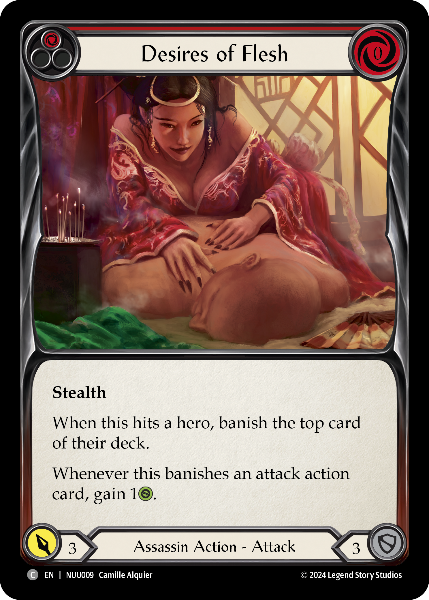 Desires of Flesh (Red) [NUU009] (Part the Mistveil Nuu Blitz Deck) | Good Games Morley