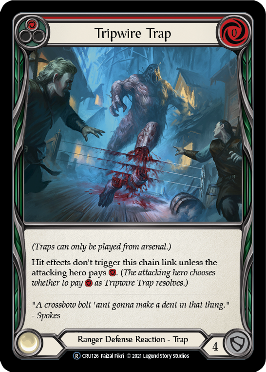 Tripwire Trap [U-CRU126] (Crucible of War Unlimited)  Unlimited Rainbow Foil | Good Games Morley