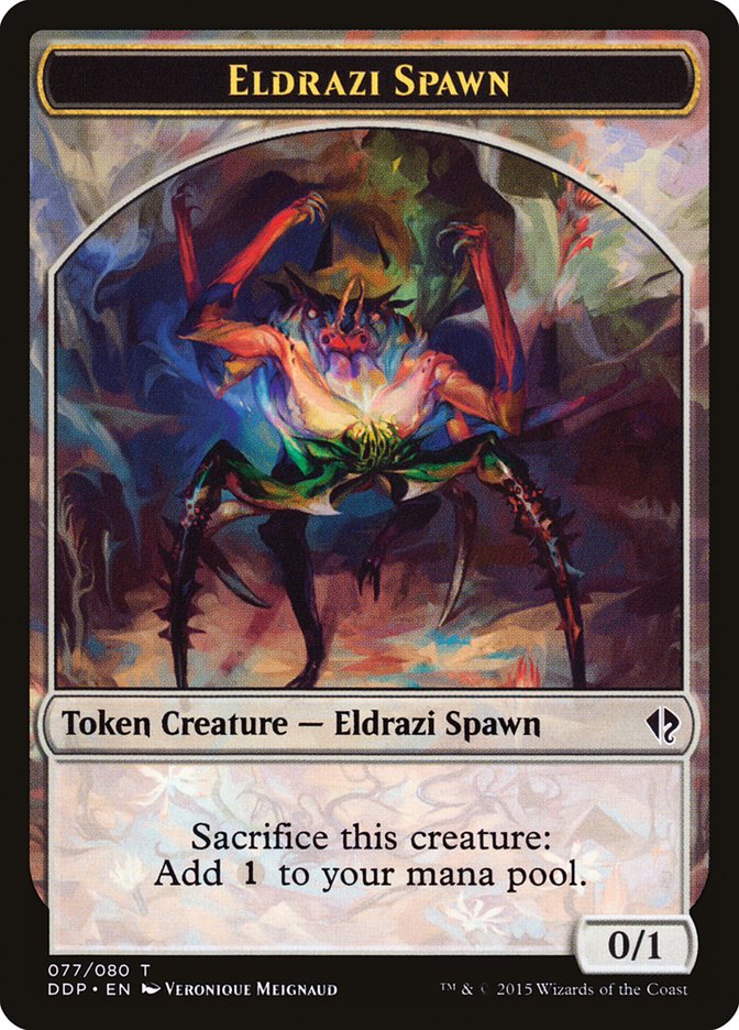 Eldrazi Spawn Token (077/080) [Duel Decks: Zendikar vs. Eldrazi] | Good Games Morley