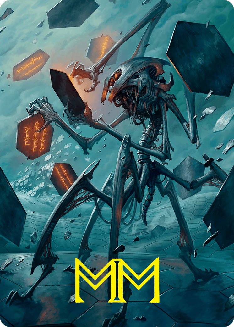 Scrawling Crawler Art Card (50/54) (Gold-Stamped Signature) [Foundations Art Series] | Good Games Morley