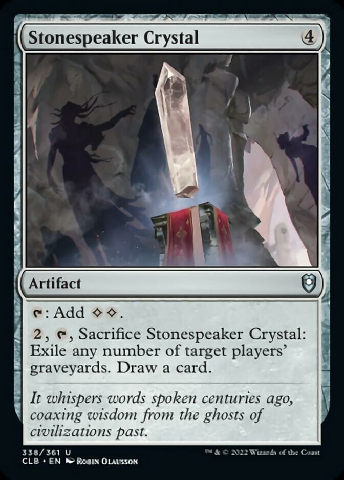Stonespeaker Crystal [Commander Legends: Battle for Baldur's Gate] | Good Games Morley