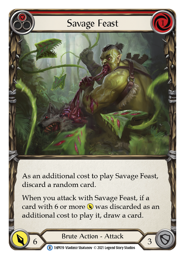 Savage Feast (Red) [1HP019] (History Pack 1) | Good Games Morley
