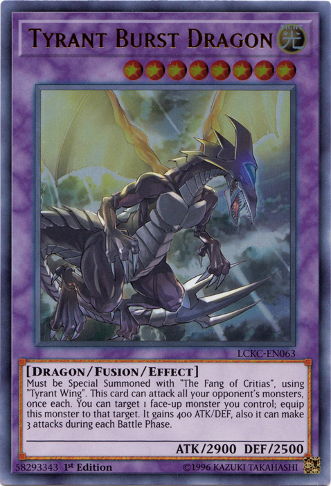 Tyrant Burst Dragon [LCKC-EN063] Ultra Rare | Good Games Morley